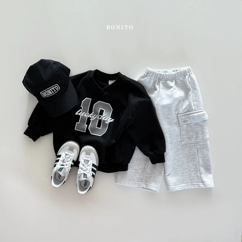 Bonito - Korean Children Fashion - #kidsshorts - Lucky V Sweatshirts - 7