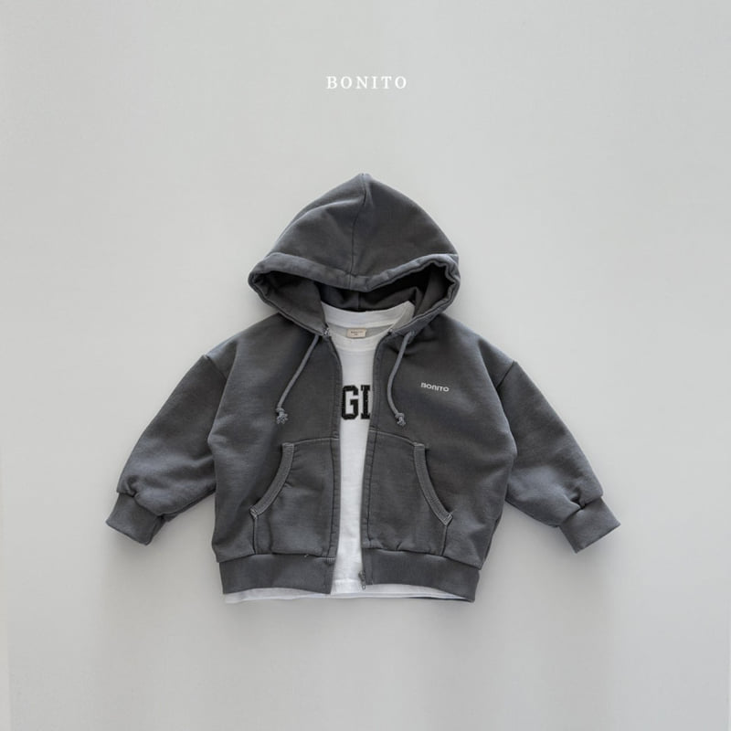 Bonito - Korean Children Fashion - #kidsstore - Pigment Hood Zip-up Jacket - 10