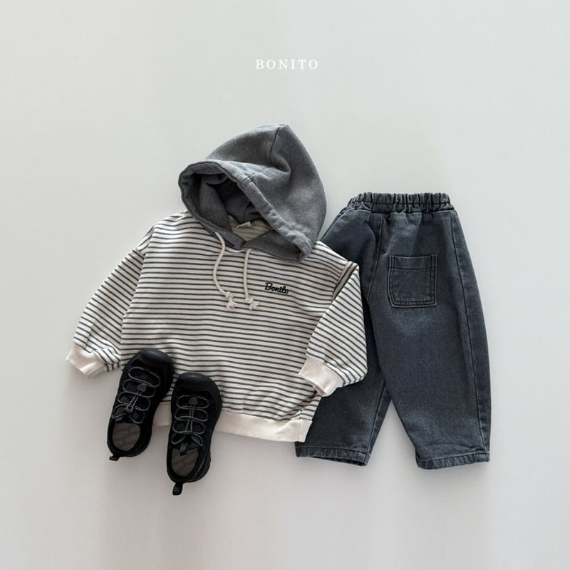 Bonito - Korean Children Fashion - #kidsstore - ST Tone Raglan Hoodie - 6