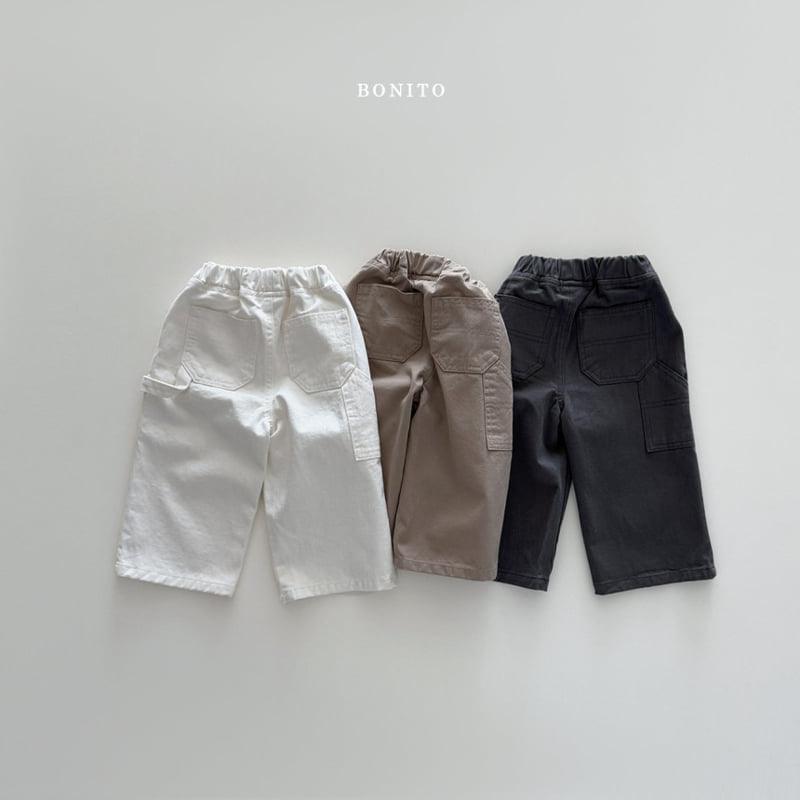 Bonito - Korean Children Fashion - #kidzfashiontrend - Cotton Carpenter Pants