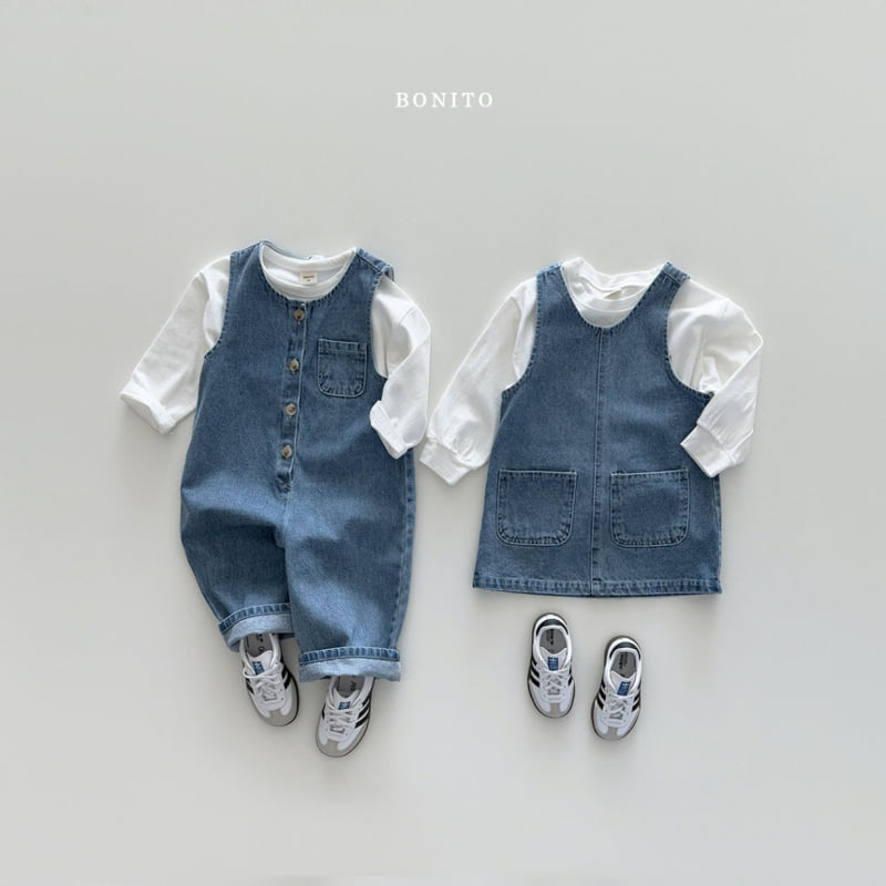 Bonito - Korean Children Fashion - #kidzfashiontrend - Denim Overalls - 6