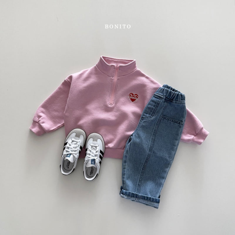 Bonito - Korean Children Fashion - #kidzfashiontrend - Super Day Half Zip-up Jacket - 5