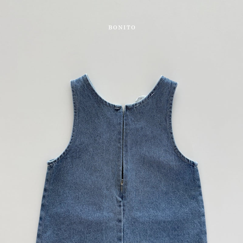 Bonito - Korean Children Fashion - #kidzfashiontrend - Denim One-piece - 3