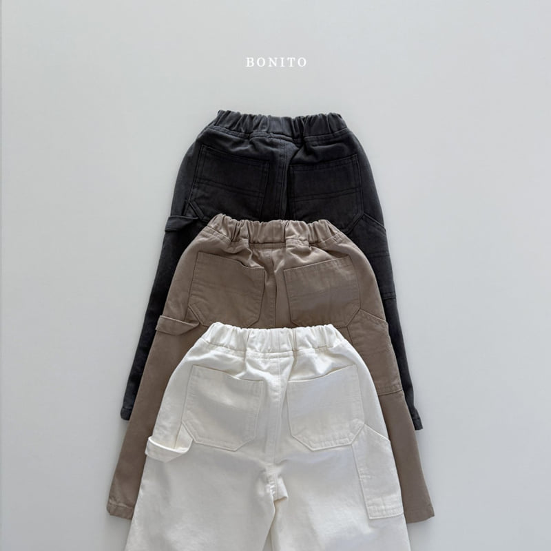 Bonito - Korean Children Fashion - #littlefashionista - Cotton Carpenter Pants - 3