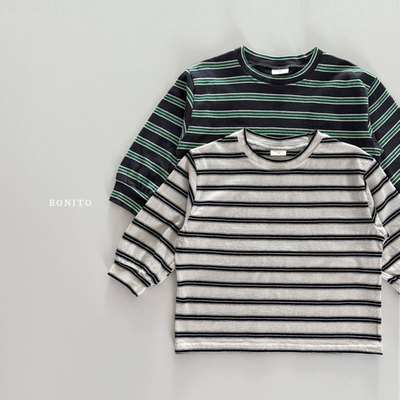Bonito - Korean Children Fashion - #littlefashionista - Stripe Tee - 2