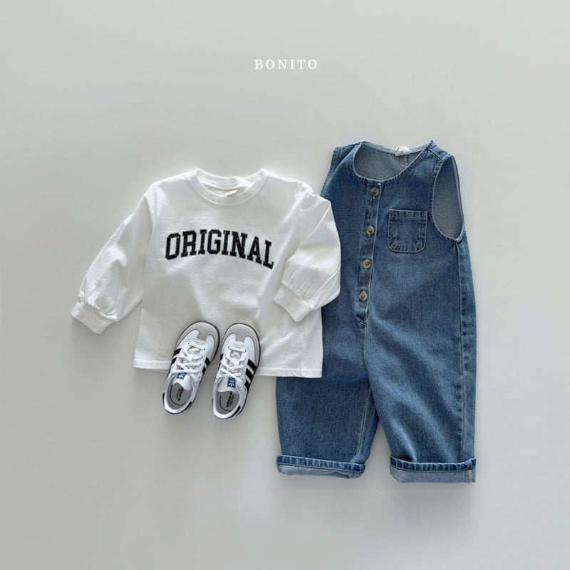 Bonito - Korean Children Fashion - #littlefashionista - Denim Overalls - 8