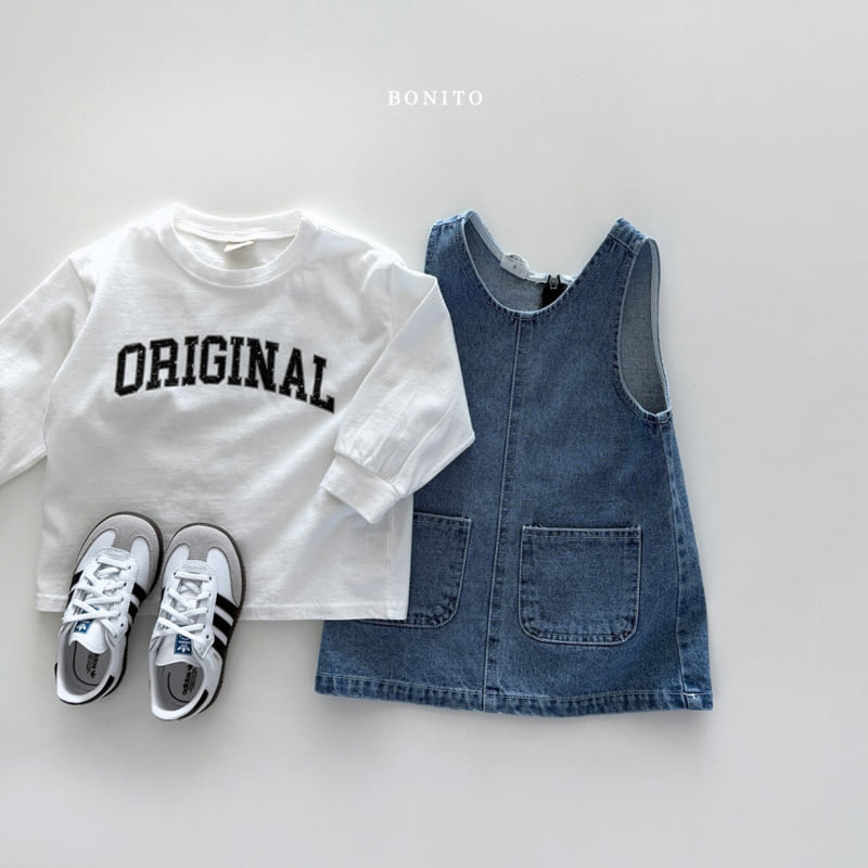 Bonito - Korean Children Fashion - #littlefashionista - Denim One-piece - 5