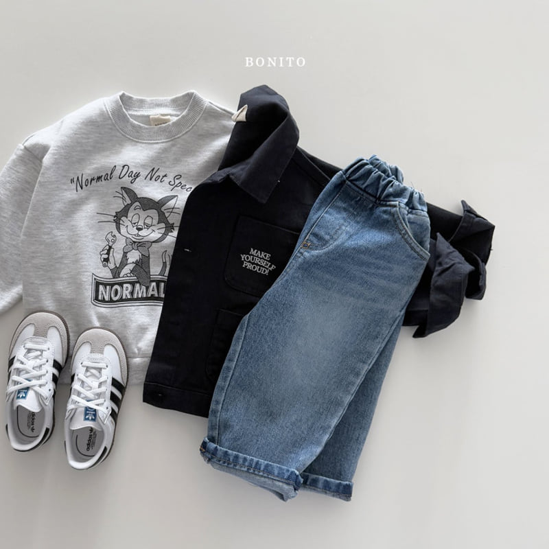 Bonito - Korean Children Fashion - #littlefashionista - Normal Cat Sweatshirts - 7