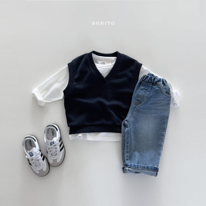 Bonito - Korean Children Fashion - #magicofchildhood - Knit Vest - 9