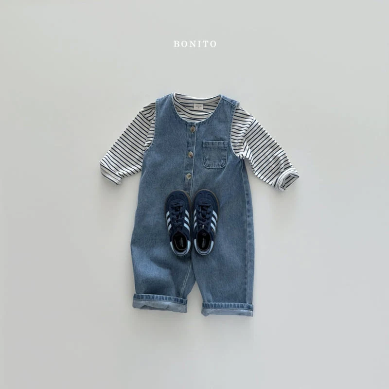 Bonito - Korean Children Fashion - #magicofchildhood - Denim Overalls - 9