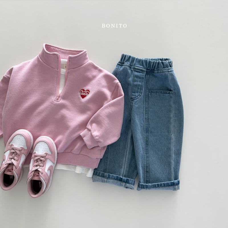 Bonito - Korean Children Fashion - #magicofchildhood - Super Day Half Zip-up Jacket - 8