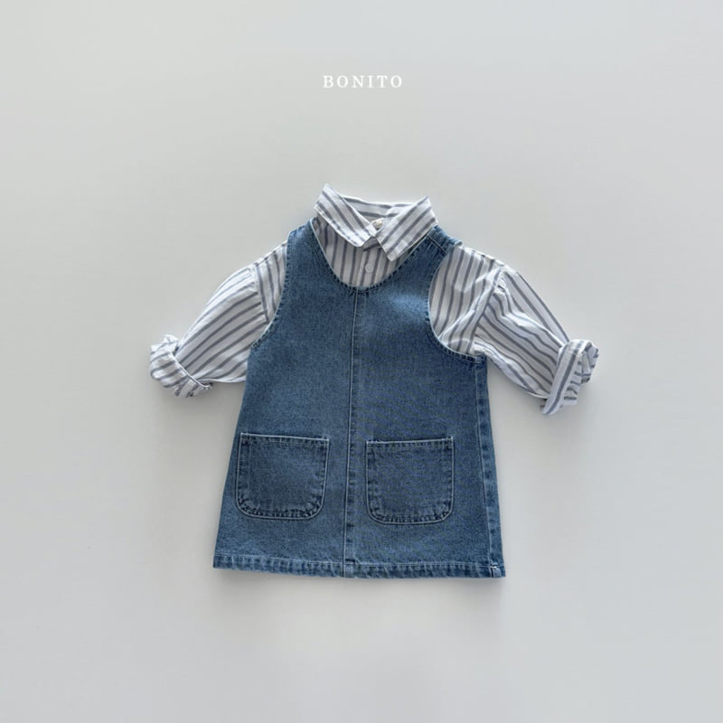Bonito - Korean Children Fashion - #magicofchildhood - Denim One-piece - 6