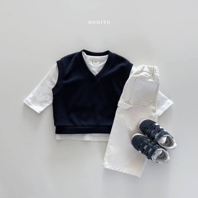 Bonito - Korean Children Fashion - #minifashionista - Knit Vest - 10