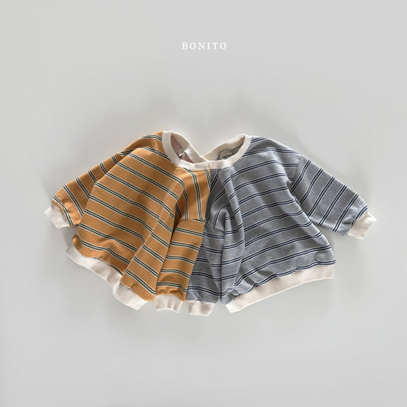 Bonito - Korean Children Fashion - #minifashionista - Two-tone Stripe Sweatshirts