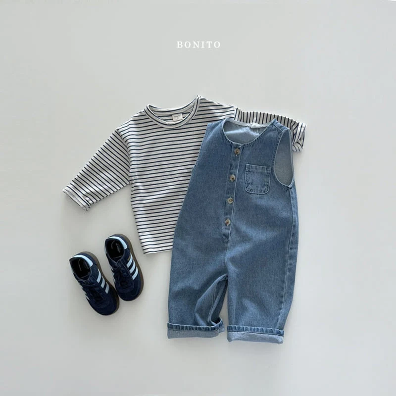 Bonito - Korean Children Fashion - #minifashionista - Denim Overalls - 10