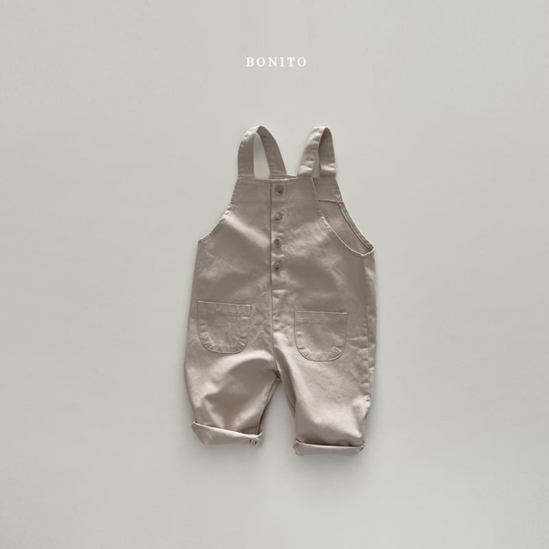 Bonito - Korean Children Fashion - #minifashionista - Cotton Button Overalls - 5