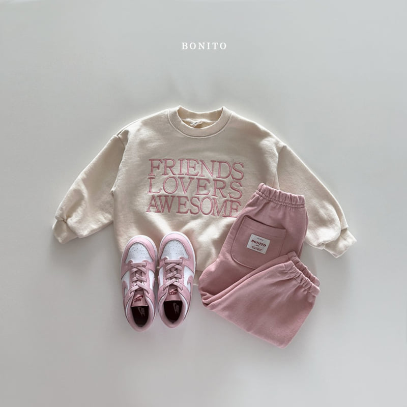 Bonito - Korean Children Fashion - #magicofchildhood - Friend Lover Sweatshirts - 4