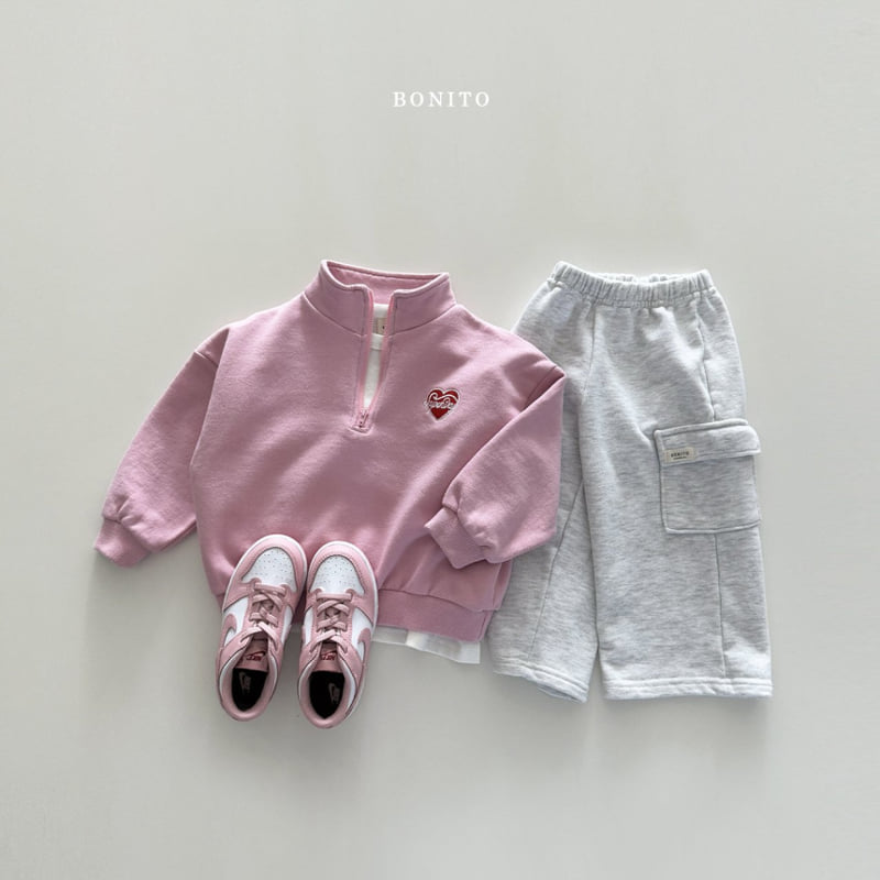 Bonito - Korean Children Fashion - #prettylittlegirls - Super Day Half Zip-up Jacket - 10