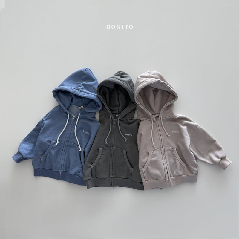 Bonito - Korean Children Fashion - #prettylittlegirls - Pigment Hood Zip-up Jacket - 2