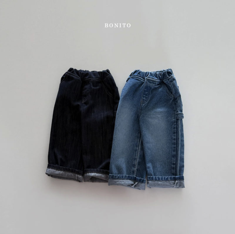 Bonito - Korean Children Fashion - #prettylittlegirls - Carpenter Denim Pants