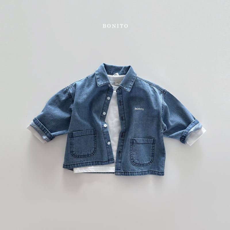 Bonito - Korean Children Fashion - #prettylittlegirls - Pocket Denim Shirt