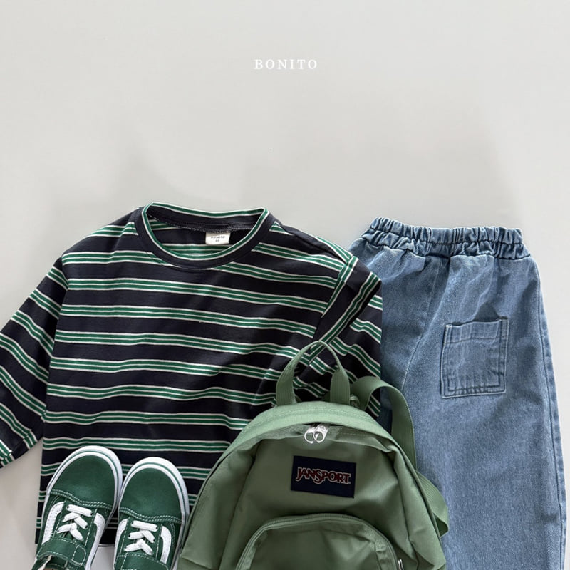 Bonito - Korean Children Fashion - #stylishchildhood - Stripe Tee - 8