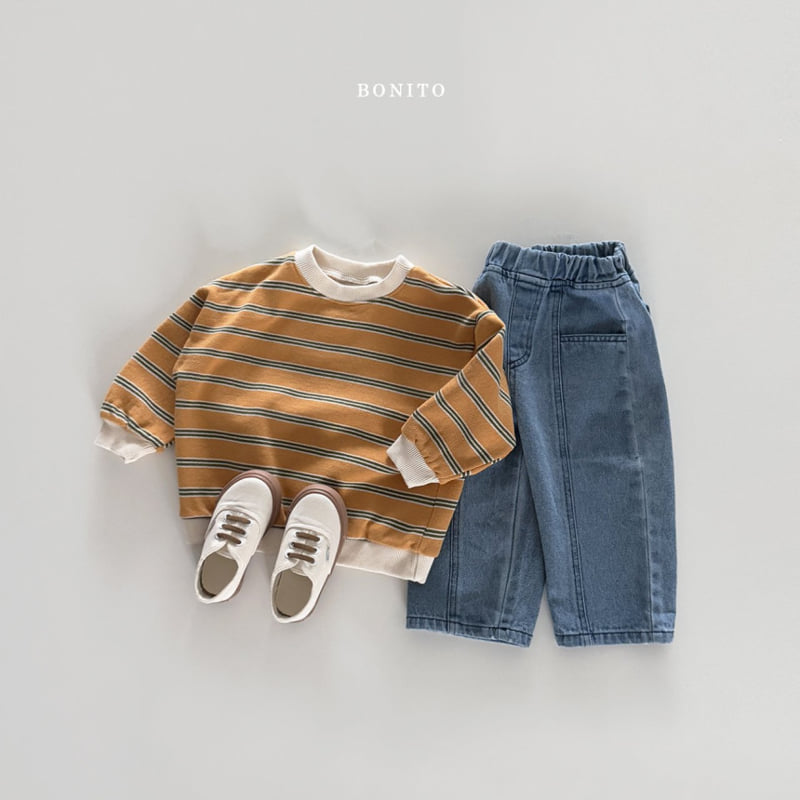 Bonito - Korean Children Fashion - #stylishchildhood - Two-tone Stripe Sweatshirts - 5