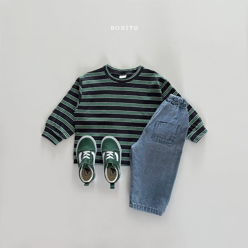 Bonito - Korean Children Fashion - #todddlerfashion - Stripe Tee - 6