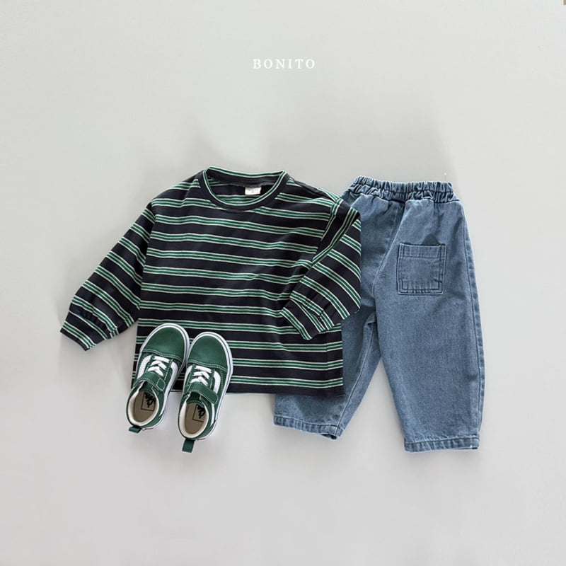 Bonito - Korean Children Fashion - #toddlerclothing - Stripe Tee - 7