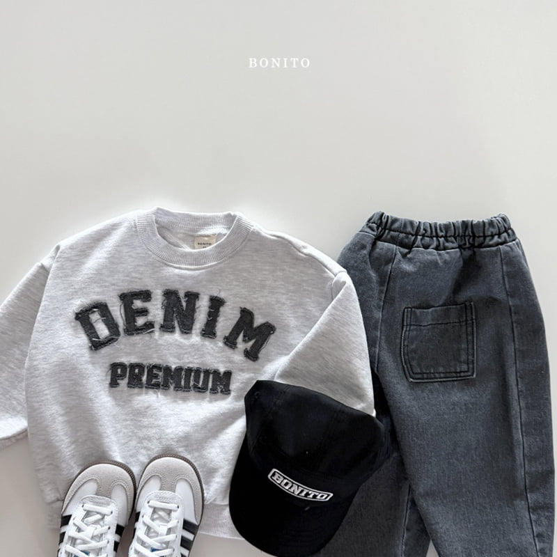 Bonito - Korean Women Fashion - #momslook - Denim Sweatshirts MOM - 12
