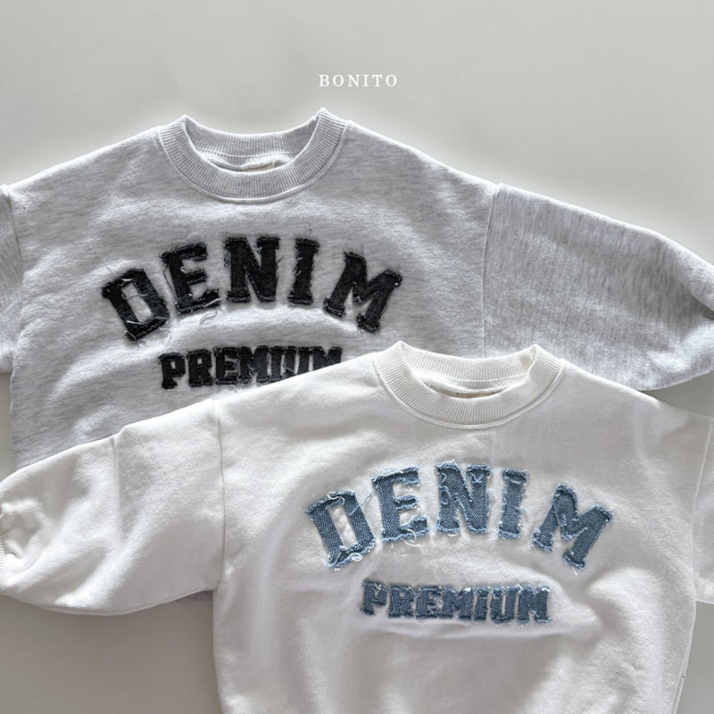 Bonito - Korean Women Fashion - #momslook - Denim Sweatshirts MOM - 2