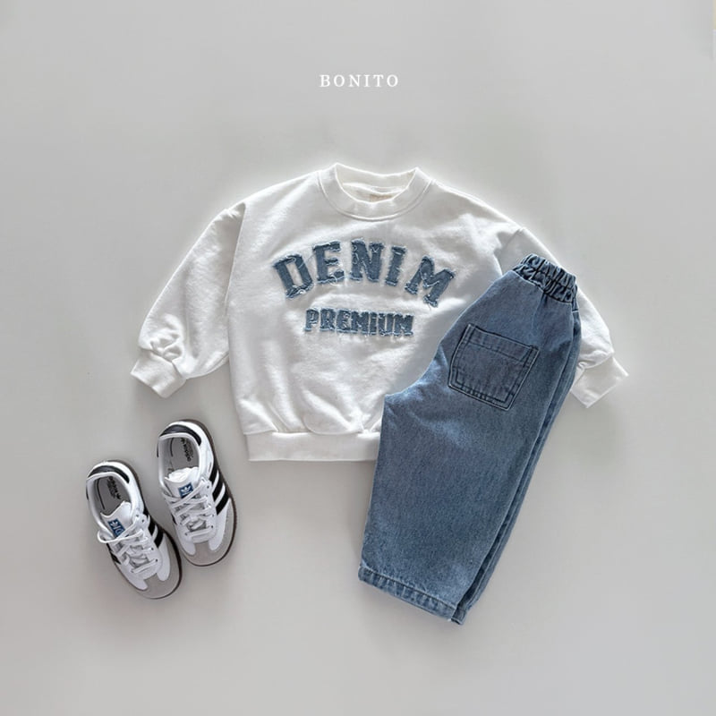 Bonito - Korean Women Fashion - #womensfashion - Denim Sweatshirts MOM - 4