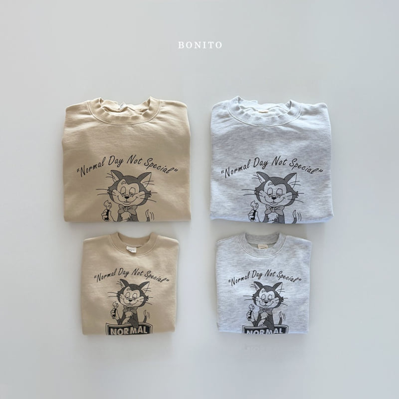 Bonito - Korean Women Fashion - #momslook - Normal Cat Sweatshirts MOM