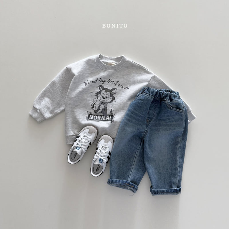 Bonito - Korean Women Fashion - #momslook - Normal Cat Sweatshirts MOM - 5