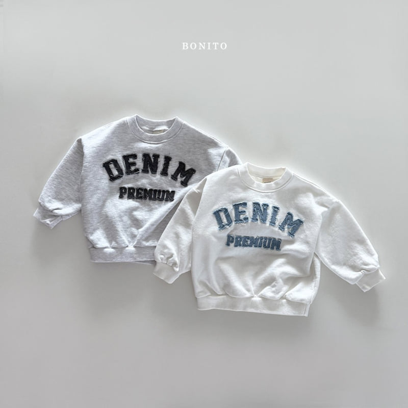 Bonito - Korean Women Fashion - #womensfashion - Denim Sweatshirts MOM