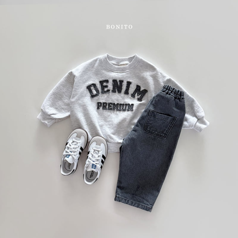 Bonito - Korean Women Fashion - #womensfashion - Denim Sweatshirts MOM - 9