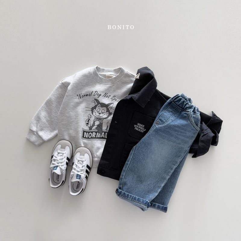 Bonito - Korean Women Fashion - #womensfashion - Normal Cat Sweatshirts MOM - 6