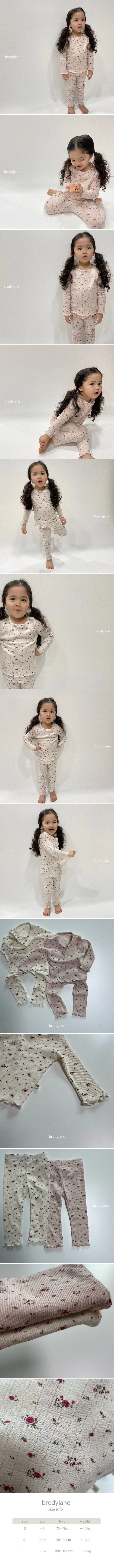 Brody Jane - Korean Baby Fashion - #onlinebabyboutique - Flower Eyelet Frill Set - 2