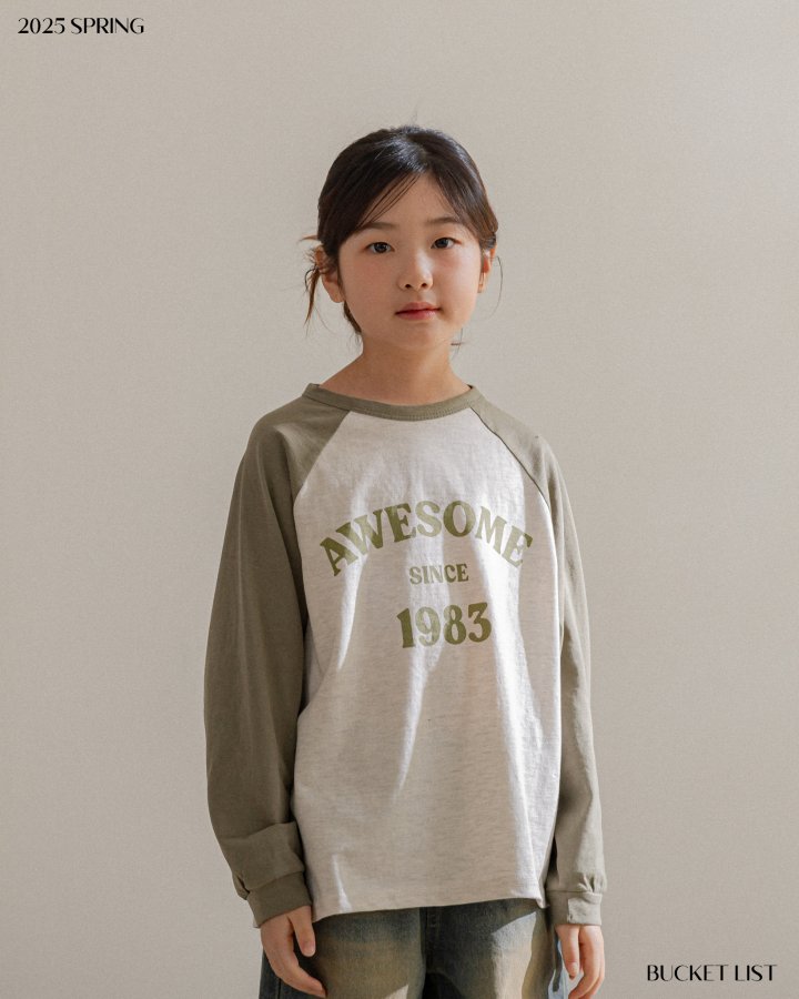 Bucket List - Korean Children Fashion - #kidzfashiontrend - Awesome Raglan Tee - 4
