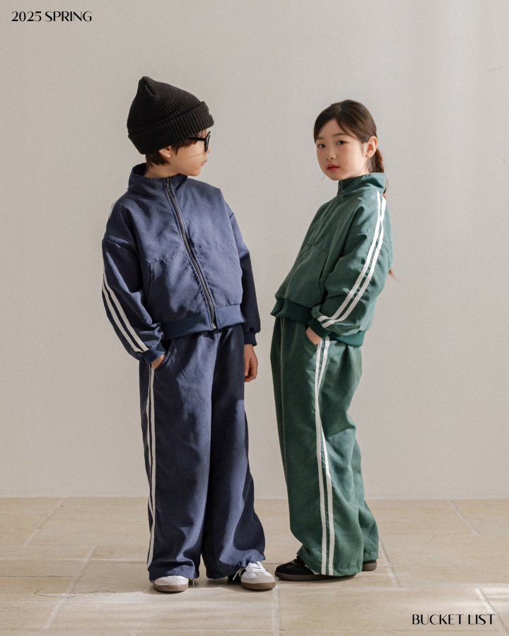 Bucket List - Korean Children Fashion - #Kfashion4kids - Running Track Zip-up Jacket - 10