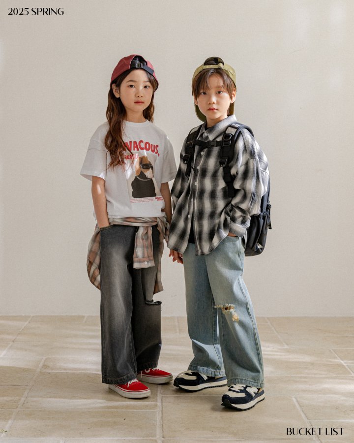 Bucket List - Korean Children Fashion - #Kfashion4kids - Sweet Check Shirt - 2