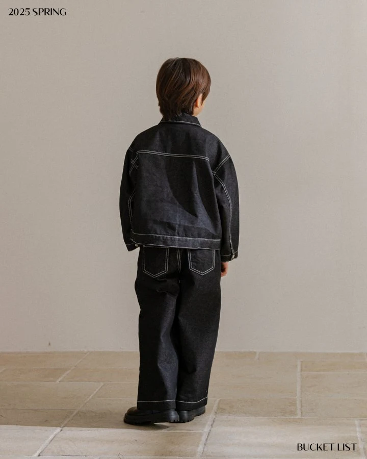 Bucket List - Korean Children Fashion - #childofig - Non Fade Denim Pants - 9