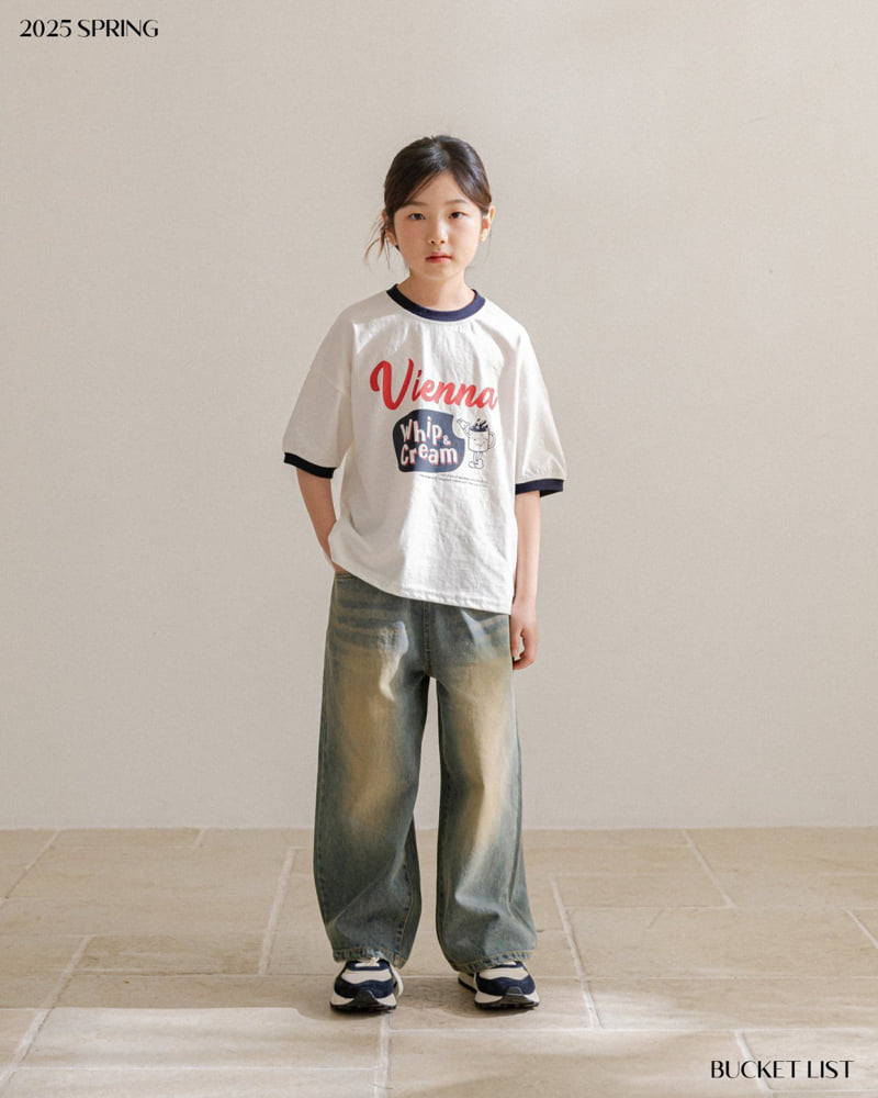 Bucket List - Korean Children Fashion - #childofig - Cat Brush Denim Pants - 11