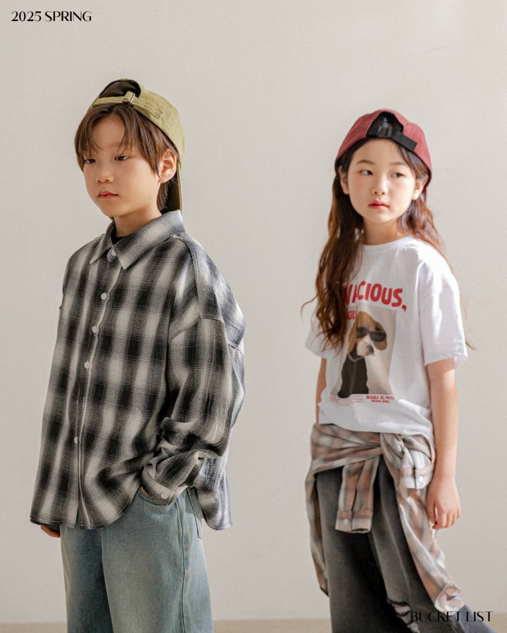 Bucket List - Korean Children Fashion - #childofig - Sweet Check Shirt - 10