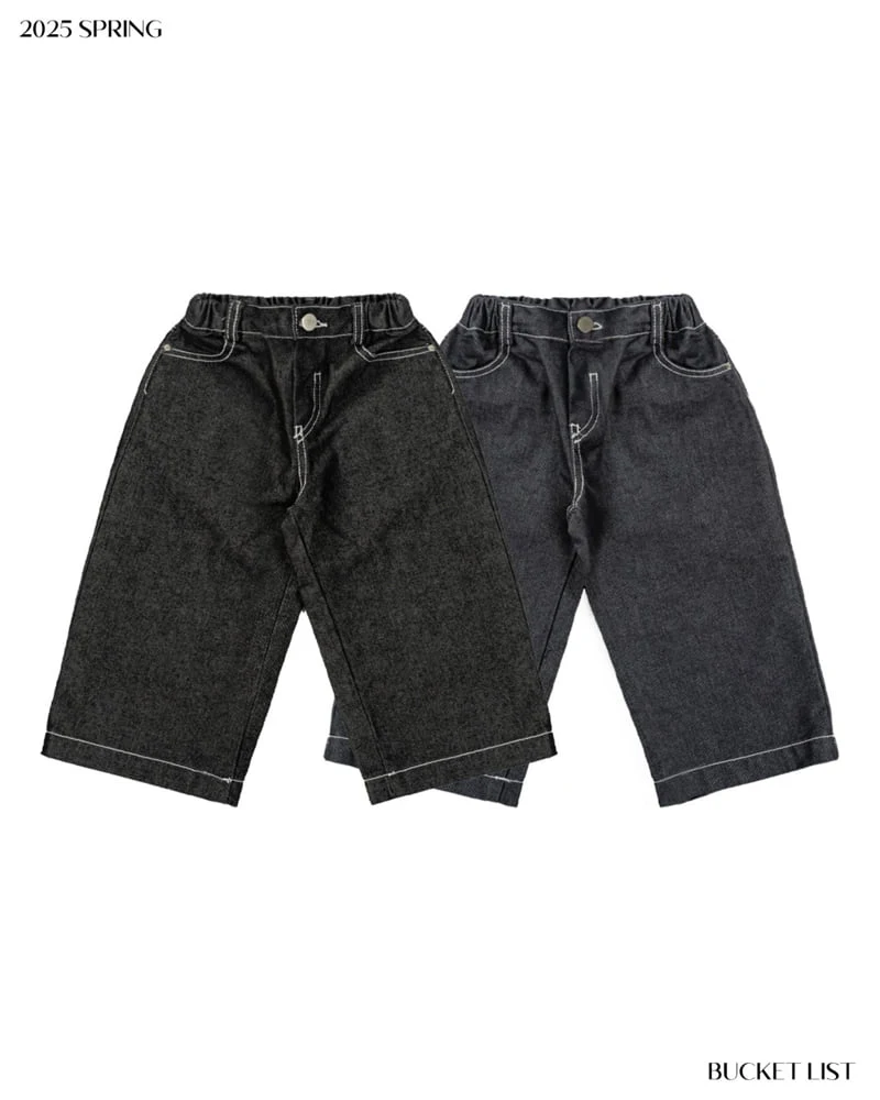 Bucket List - Korean Children Fashion - #childrensboutique - Non Fade Denim Pants - 10