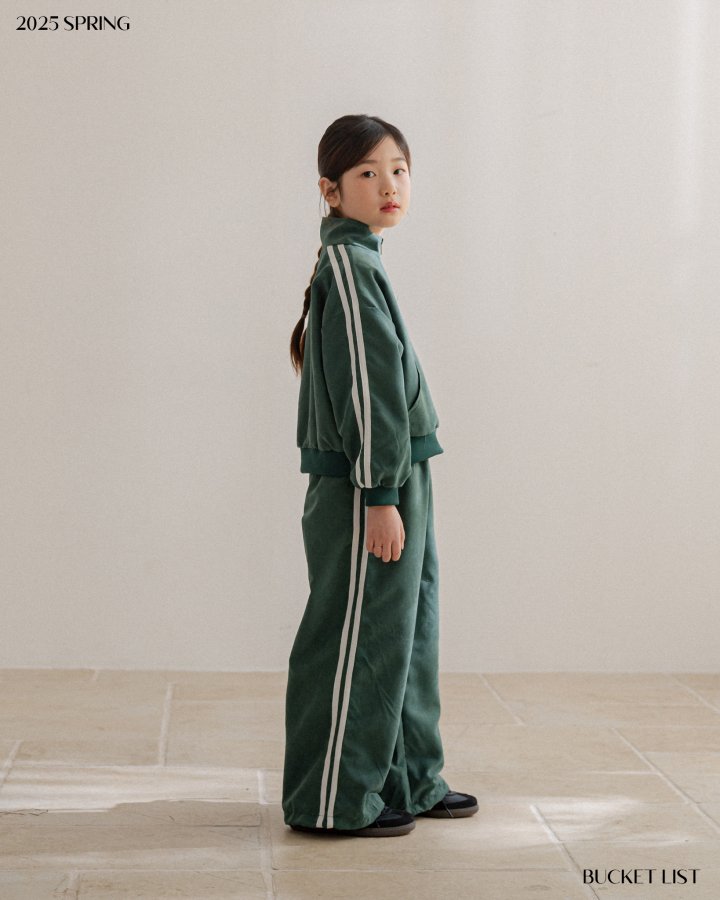 Bucket List - Korean Children Fashion - #childrensboutique - Running Track Zip-up Jacket - 3