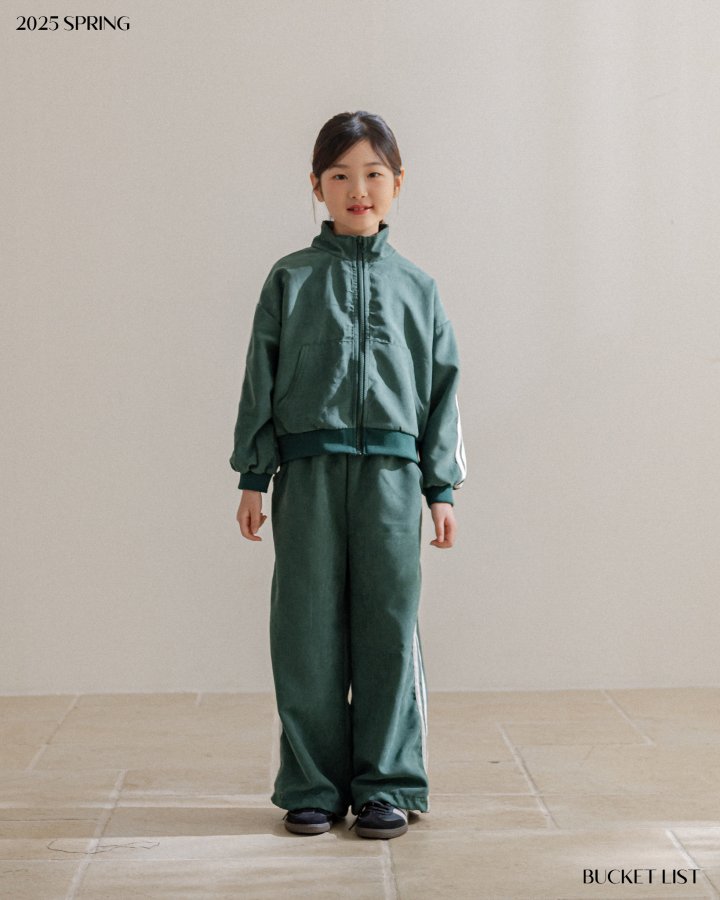 Bucket List - Korean Children Fashion - #childrensboutique - Running Track Zip-up Jacket - 4