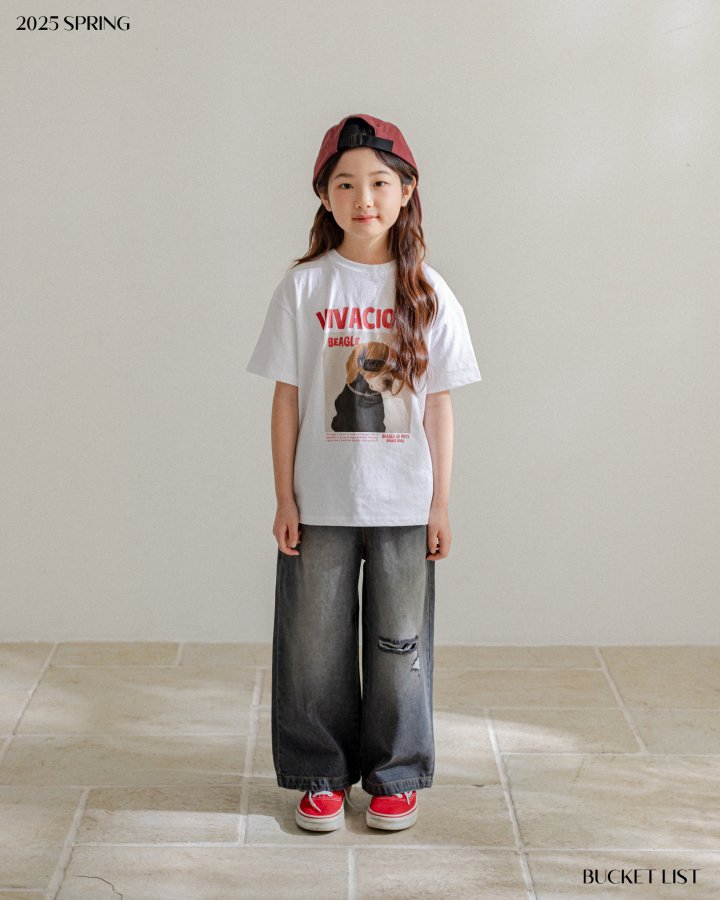 Bucket List - Korean Children Fashion - #designkidswear - Beagle Short Sleeved Tee