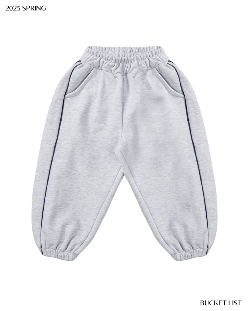 Bucket List - Korean Children Fashion - #designkidswear - Appliquer Jogger Pants - 4