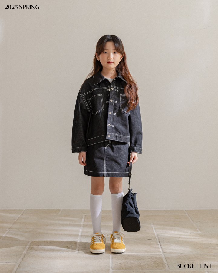 Bucket List - Korean Children Fashion - #discoveringself - Non Fade Denim Skirt - 11